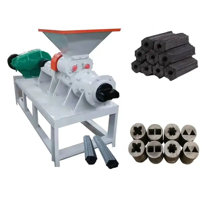 Charcoal Briquette Extruder  Barbecue Coal Rod Making Machine