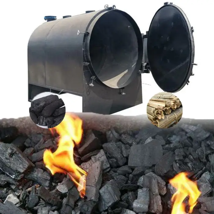 High-Capacity for making charcoal machine Wood Log Biomass Charcoal Making Machine Carbonization Furnace(THL0815)