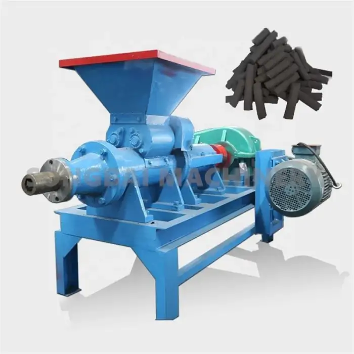 Charcoal Briquette Extruder  Barbecue Coal Rod Making Machine