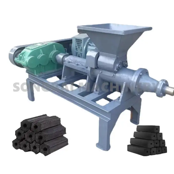 Charcoal Briquette Extruder  Barbecue Coal Rod Making Machine