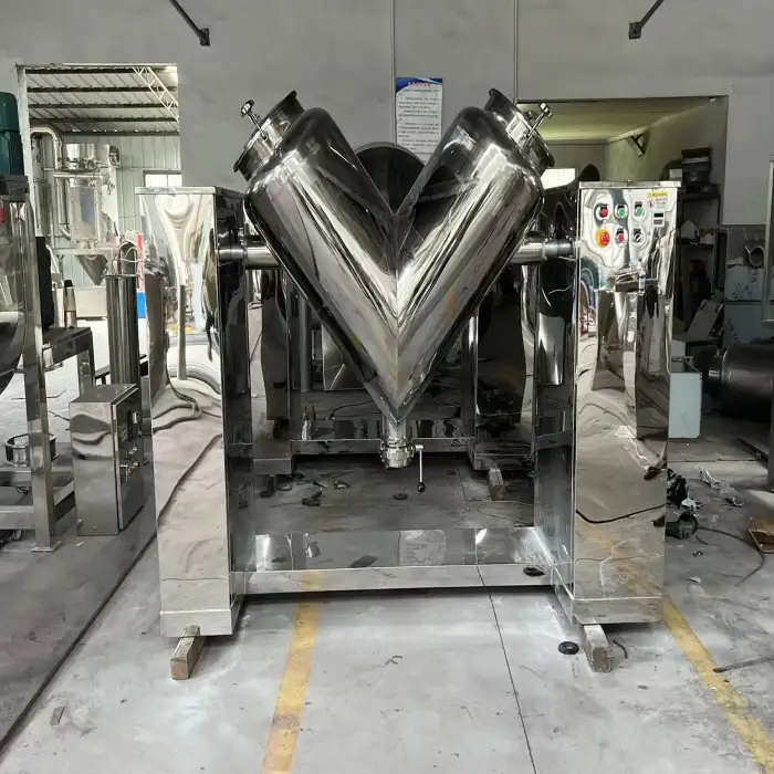 V Type Laboratory Chemical Food Dry Powder Mixer