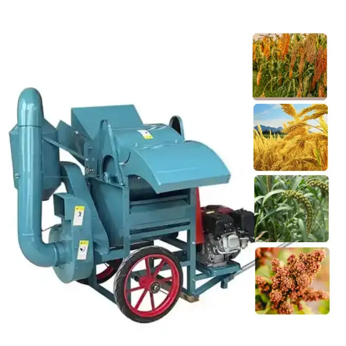 Wheat rice thresher grains threshing machine