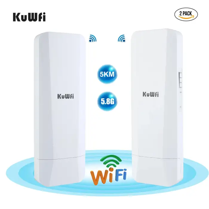 5KM gigabit high speed outdoor point to point wireless wifi 5G 900Mbps long range wireless bridge