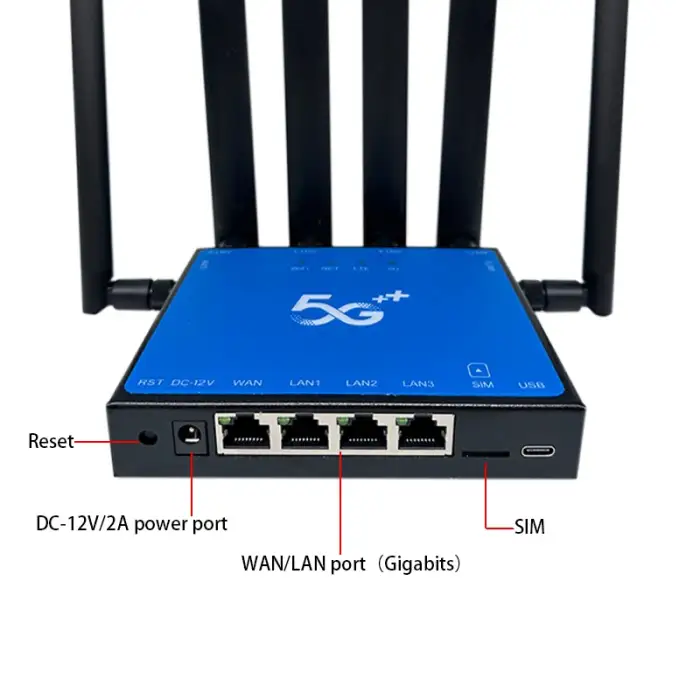 OLAX 5G wifi Router NR NSA SA LTE Band locked 5G CPE Wireless Modem WIFI6 with sim card slot