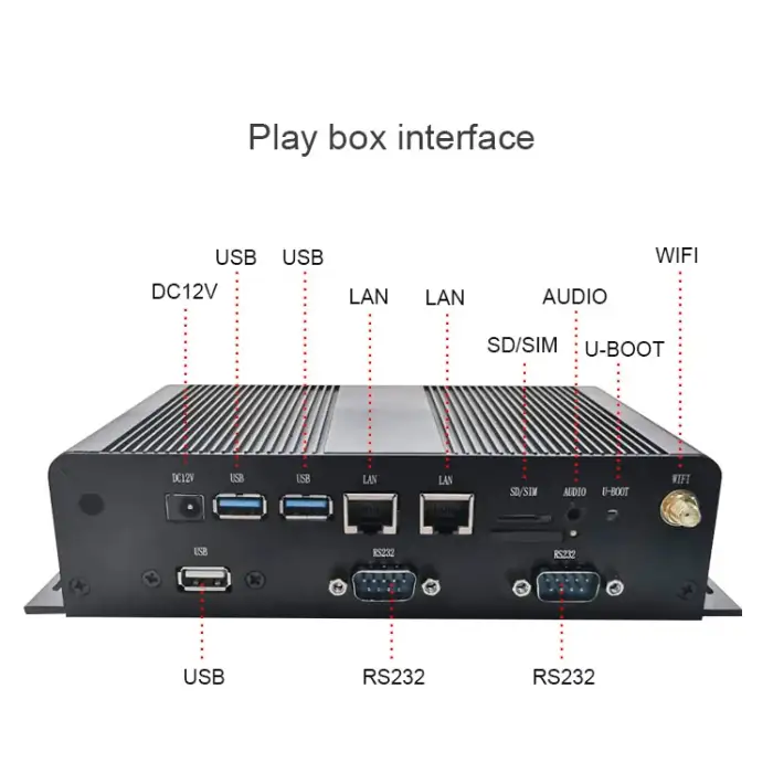 RK3399 Network Media Player Box Wireless Broadcast rom 32gb