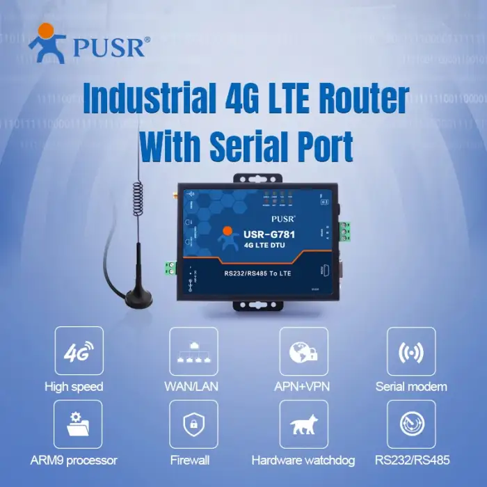 USR-G781-E Industrial Serial Cellular 4G LTE Modem price wireless Router Network