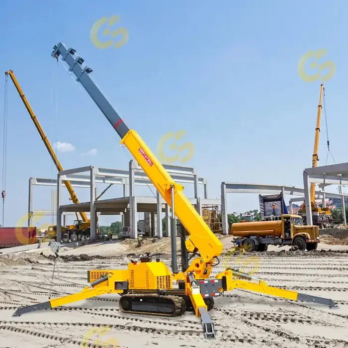 Hydraulic Telescopic Diesel Crawler Spider Crane 360 Degree Rotation