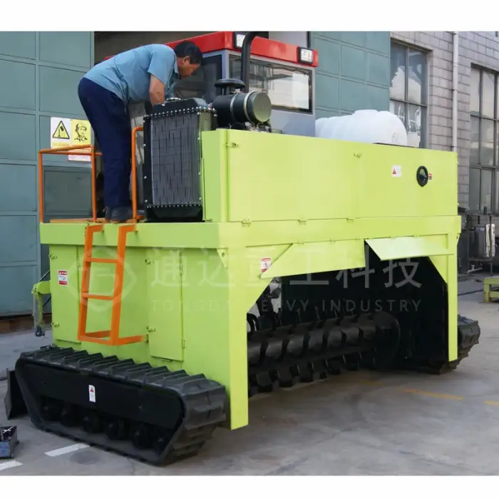 Fermentation of Organic Waste Crawler Walking Turner Manure Compost Turner Machine Equipment