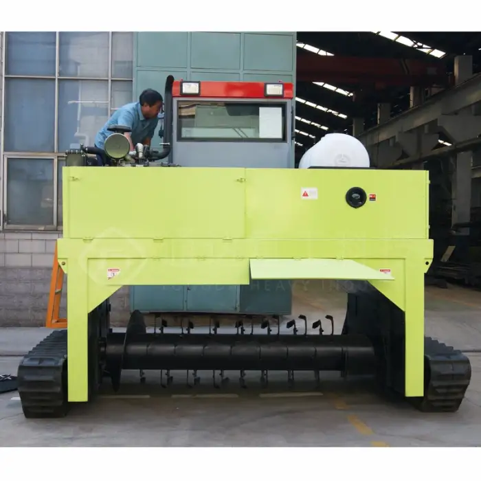 Fermentation of Organic Waste Crawler Walking Turner – Manure Compost Turner Machine