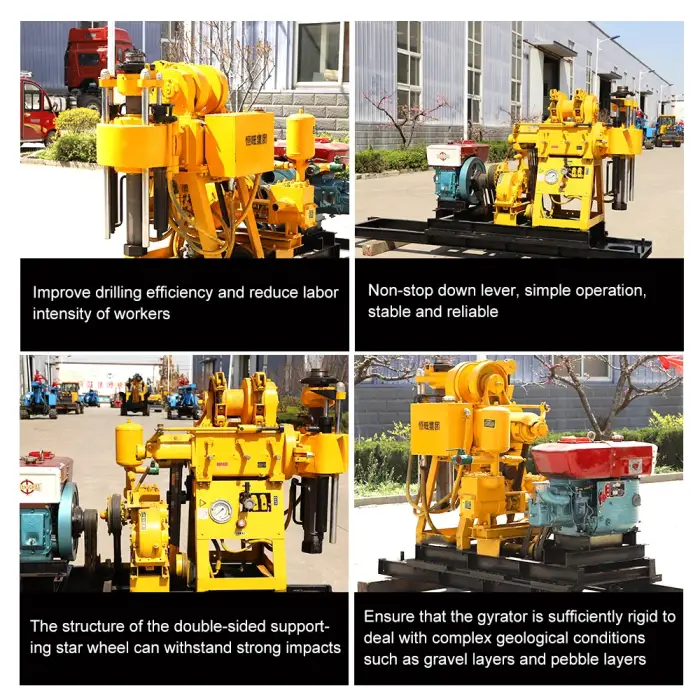 150 meters 80m 100m 200m depth New Portable Hydraulic Water Well Drilling Rig For Weter Well Machine Rig