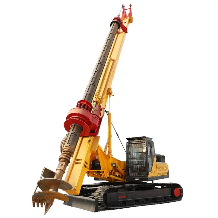 Screw pile driver for excavator rotary bored pile drilling rig