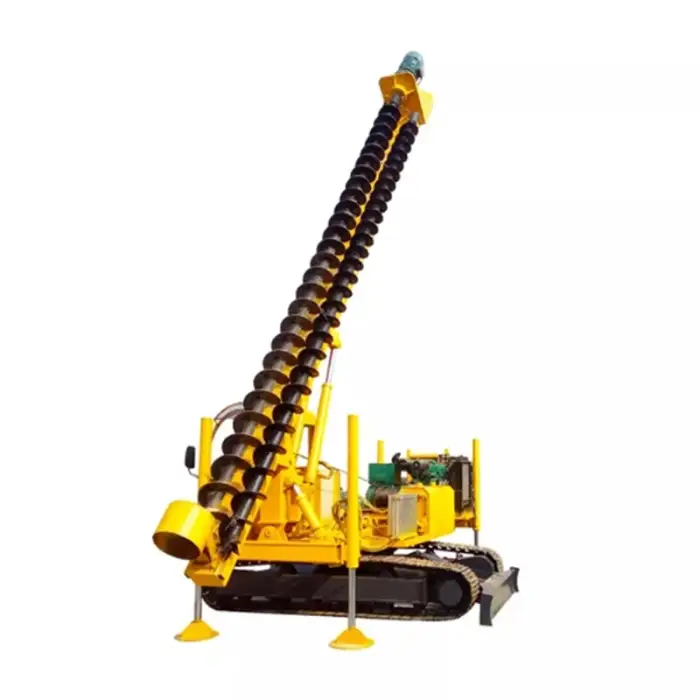 HWD8Y crawler mounted drill depth 8m spiral pile driver for soil formation