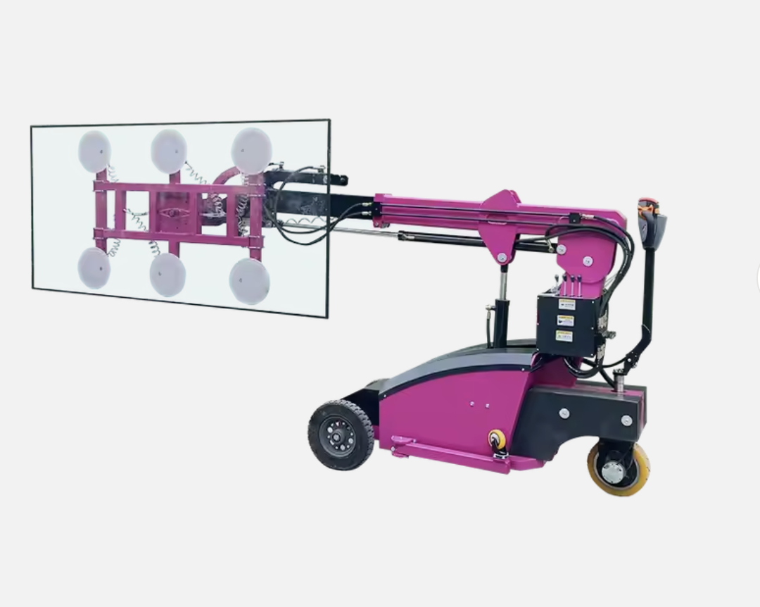 Glass Lifting Equipment Electric Hydraulic Mobile Telescopic Vacuum Lifters with Rotation Tilt