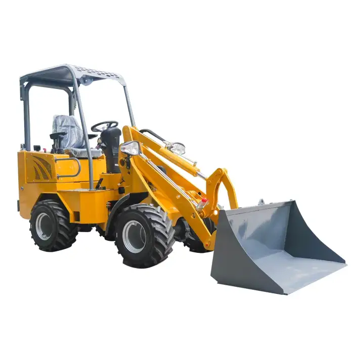 Hydrostatic mini loader WL10 0.8ton small compact loader forestry machinery front wheel loader mini