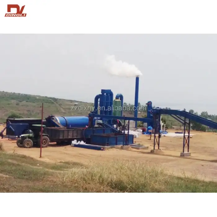 Excrement Chicken Cattle Manure Compost Fertilizer Organic Fertilizer Pellet Production Plant Equipment Price