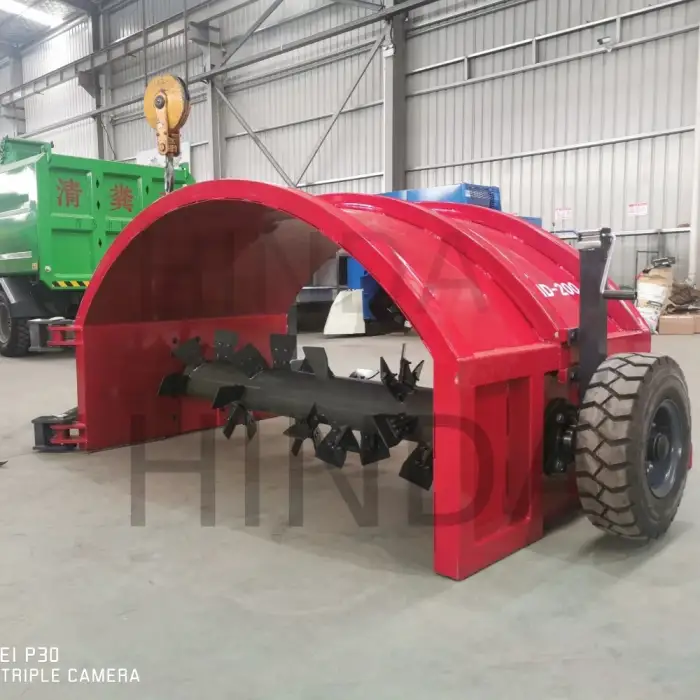 HINDA New Automatic Sheep Manure Windrow Turner Machine Farm Compost Making Machine with pto Composting and Fermentation