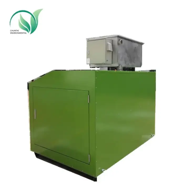 Environmental Protection Equipment Food Garbage Recycling Composting Waste Treatment Machine Engine Stainless Steel