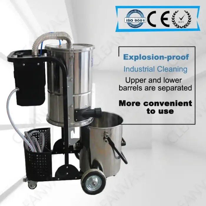 CLEANVAC  Explosion-Proof Compressed Air Industrial Vacuum Cleaner  EX-YW60AP