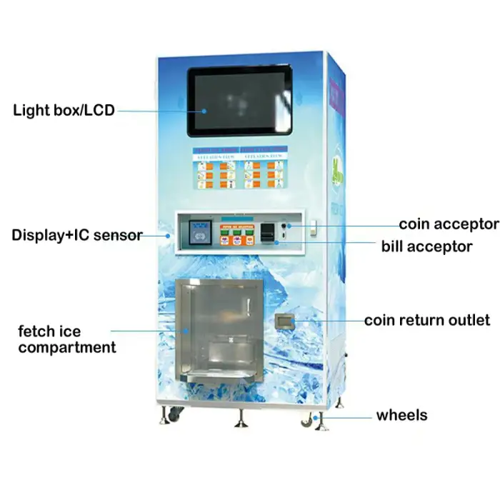 OEM Automatic Self Services Ice Cube Vending Machine