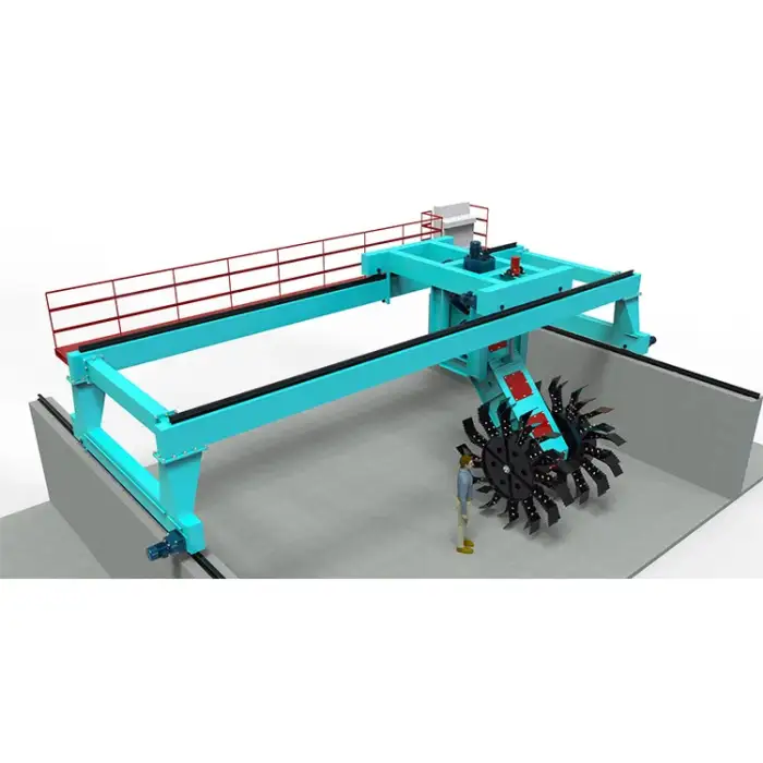 Wheel Type Compost Turning Machine compost fertilizer making machine