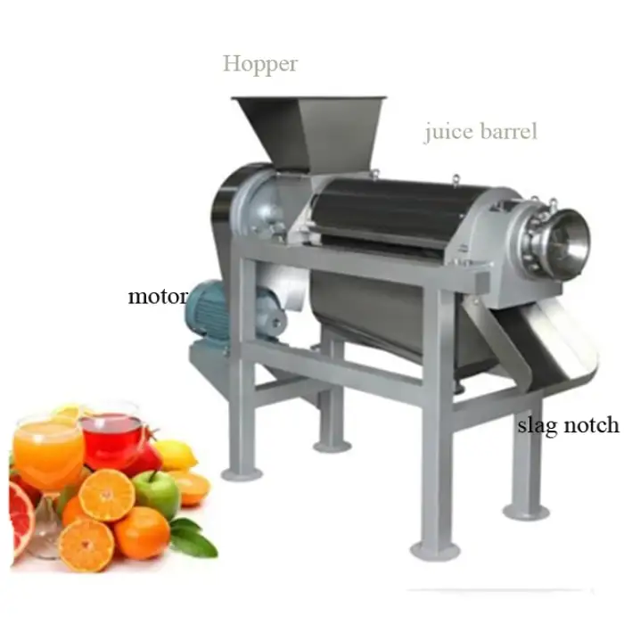 OEM stainless steel fruit juicer production line spiral fruit juice extractor machine