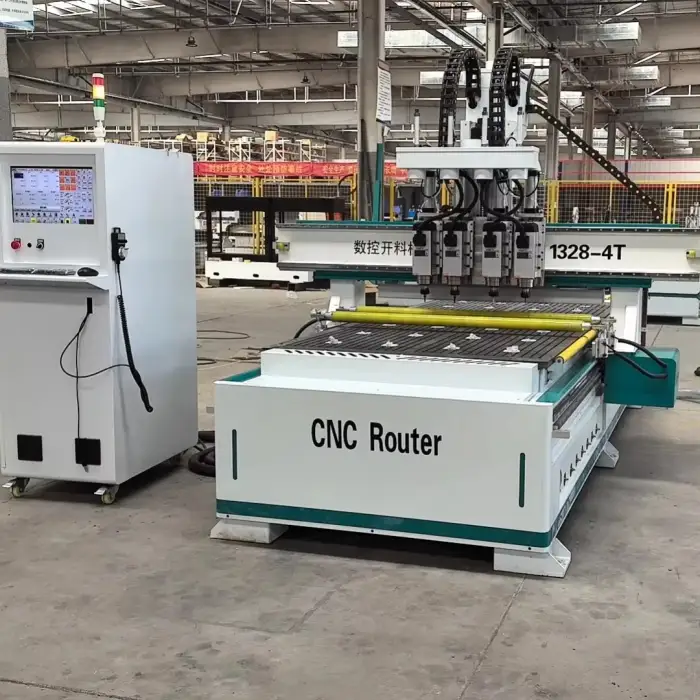 CNC cutting machine with four processes and multiple processes, panel furniture fully automatic woodworking carving machine