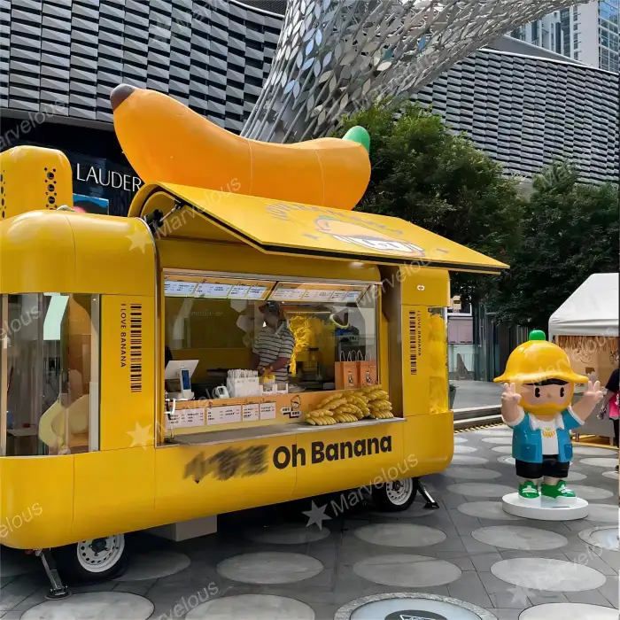 Outdoor Street Mobile Food Cart Mobile Food Truck