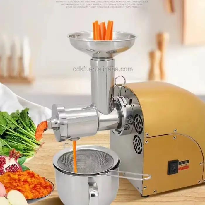 Cold press juicer extractor machine Low noise automatic vegetable juicer machine