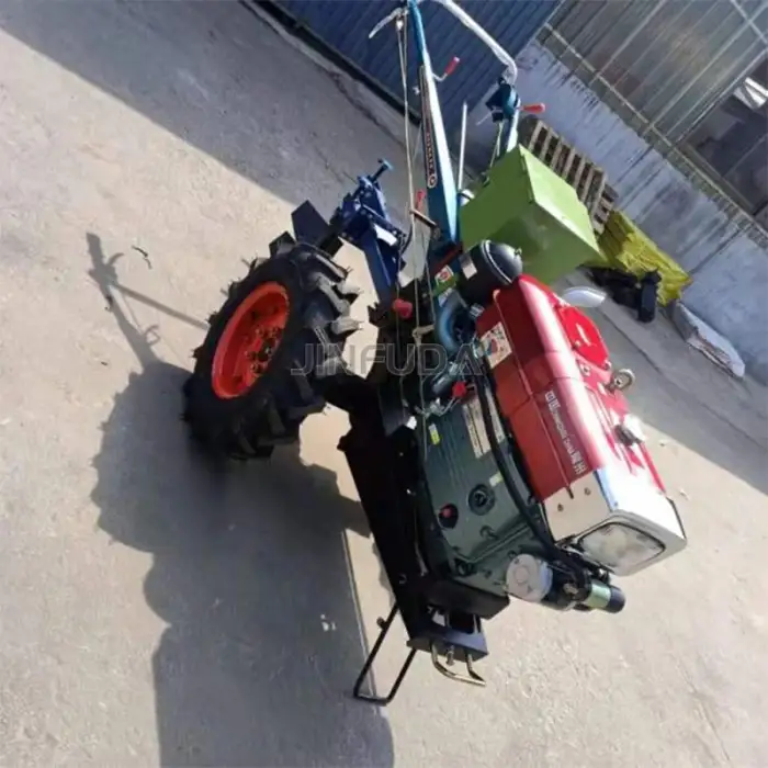 diesel engine power tiller plowing machine agricultural walking tractor