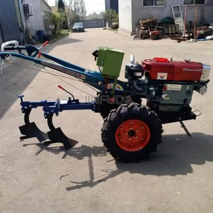 diesel engine power tiller made in China plowing machine agricultural walking tractor