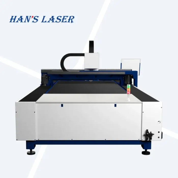 Hans Laser 1500W 2000W 3000W laser metal cutting machine can cut carbon steel and steel plates of different thicknesses.