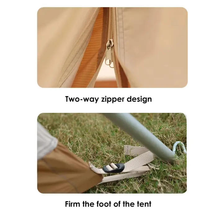 Exquisite Double  Durable Waterproof Portable Family Canvas Tent