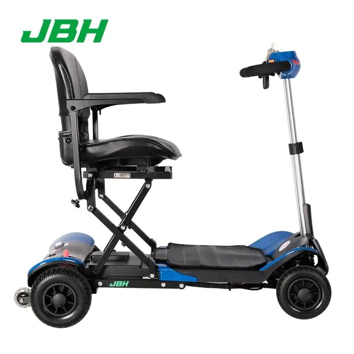 JBH FDB01 250W power  Four wheel auto foldable electric scooter for disability