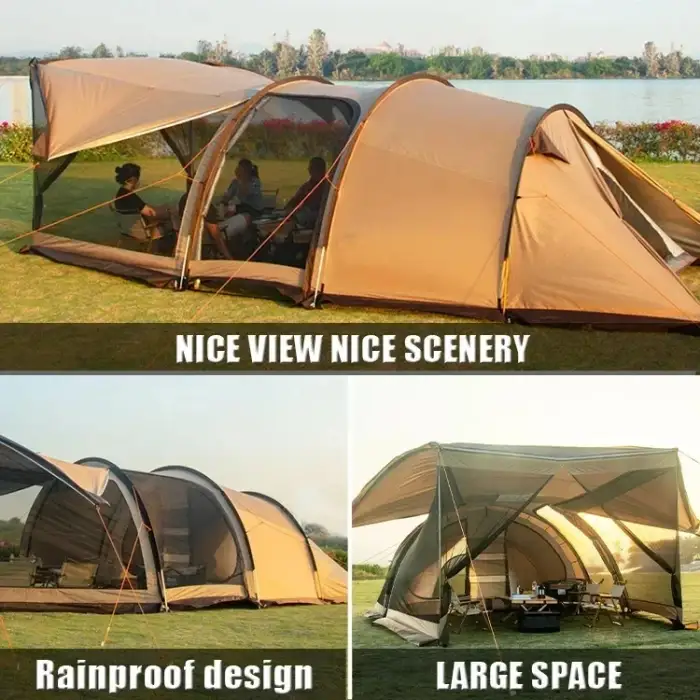 Custom 4 season la tente large camping tunnel