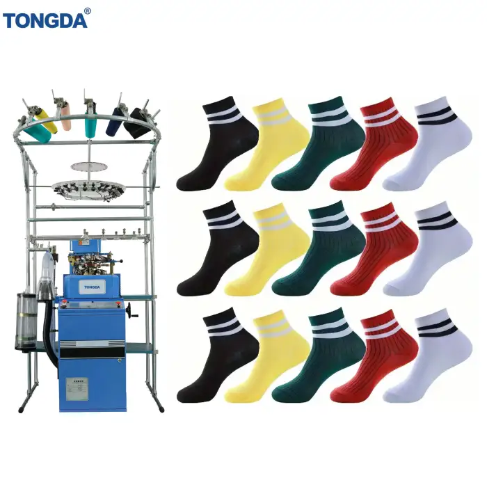 TONGDA TD-6F-PE Automatic Computerized Sock Making Knitting Machine – Efficient 3.75 Inch Weaving Solution