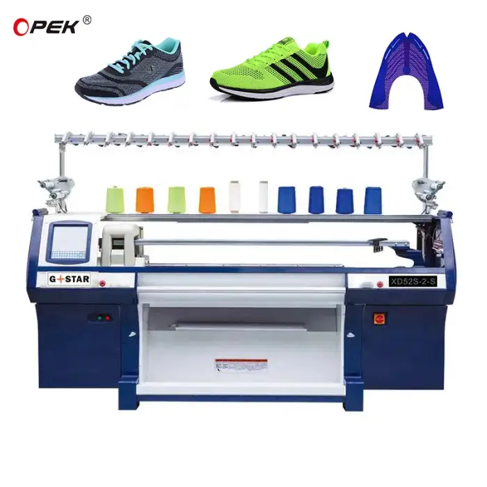 3D flyknit Fully Computerized flat type Shoes Upper Knitting Machine