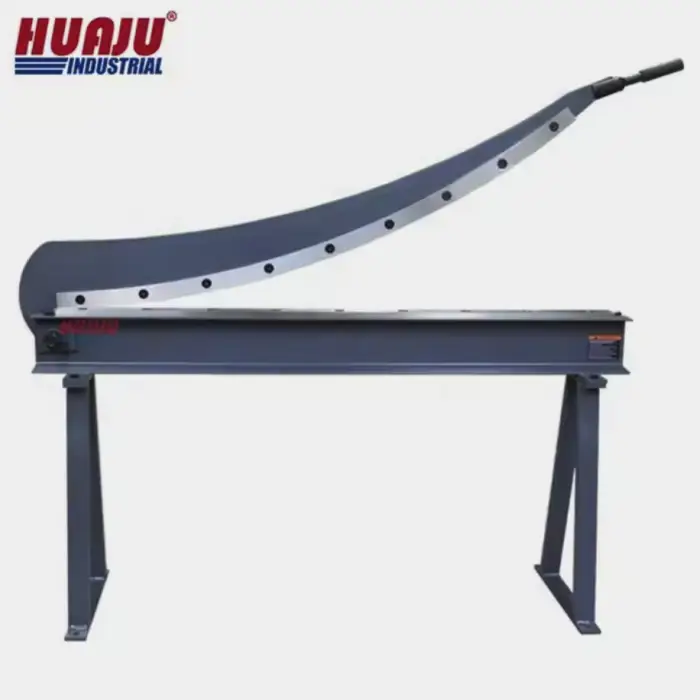 Huaju Industrial HS1300 52 Inch Width 16 Ga Manual Plate Cutter Machine Hand Guillotine Metal Shear Tool with Stand