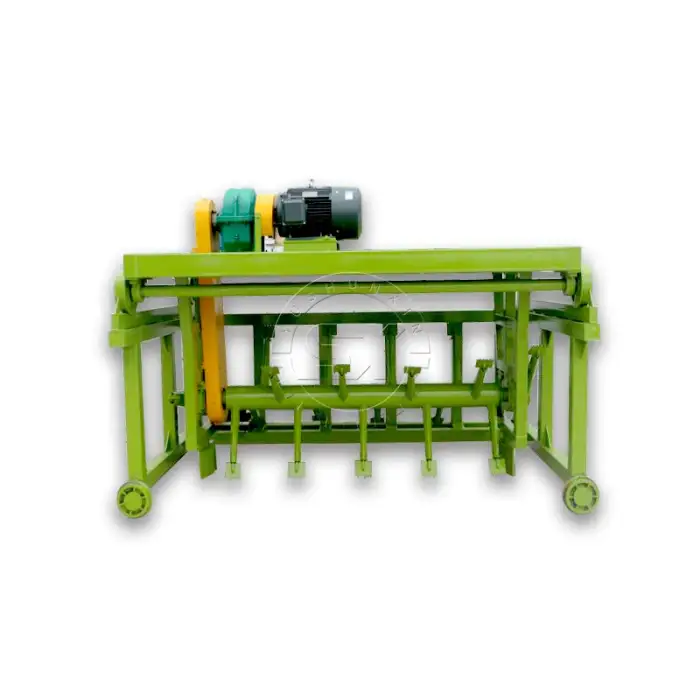 Organic waste plant and poultry manure fermentation treatment machine simple groove turning machine