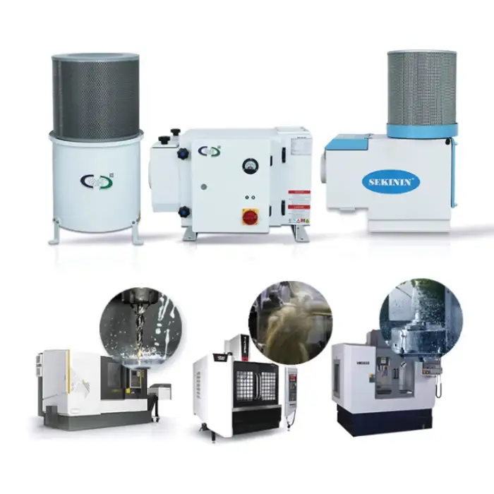 Oil And Mist Collector Gas Disposal Machinery With Centrifugal + Filter For Purification