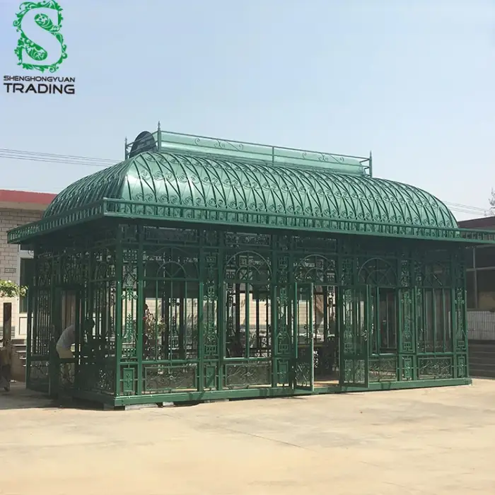 Wrought Iron Outdoor Victorian Garden Greenhouse