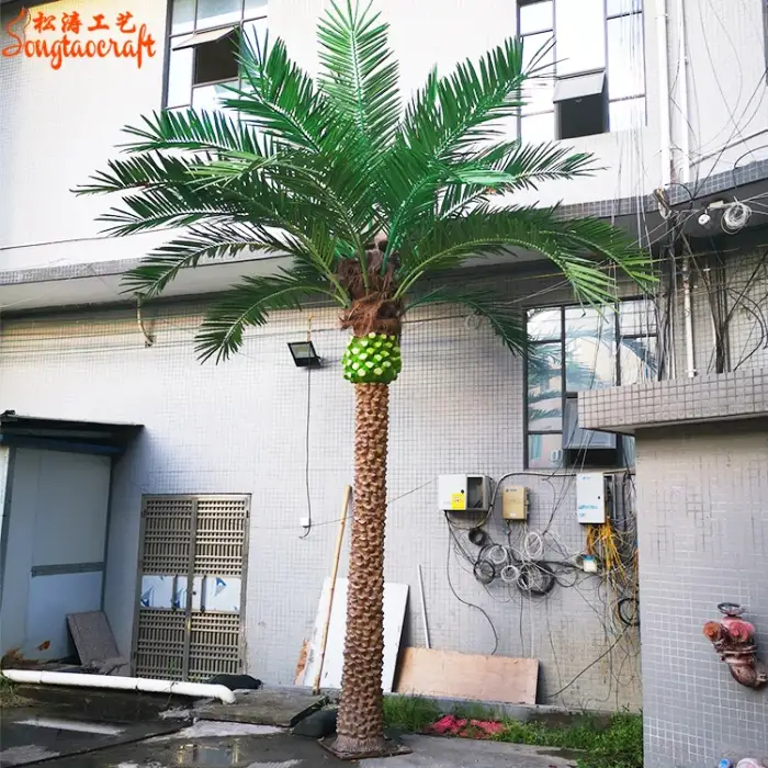 songtao Enchanted Garden Landscaping Forest Decor Outdoor Trees Life Size Artificial Palm Tree