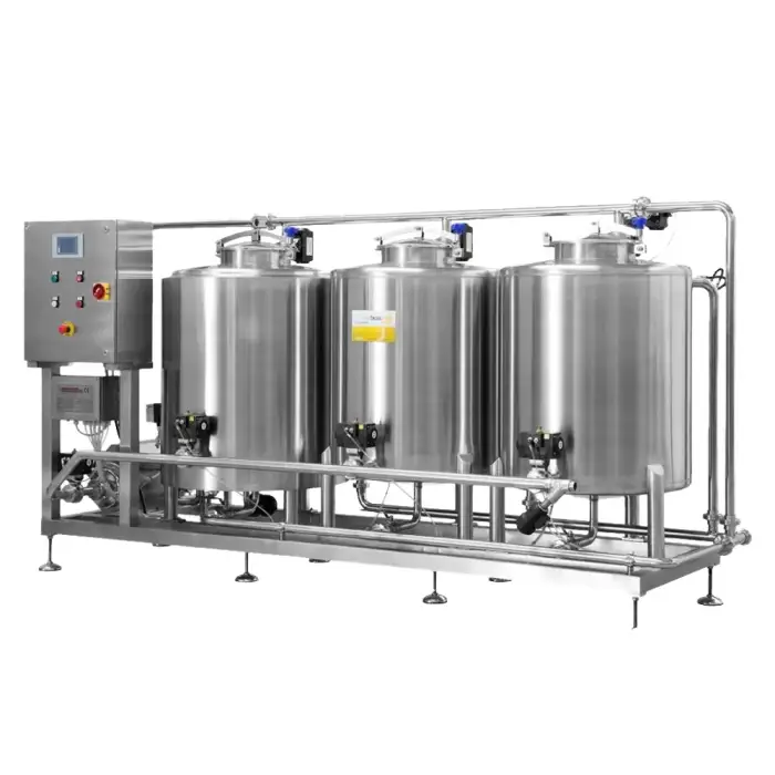 Automatic CIP In-Place Cleaning System For Milk, Beverages, Food, And Cosmetics