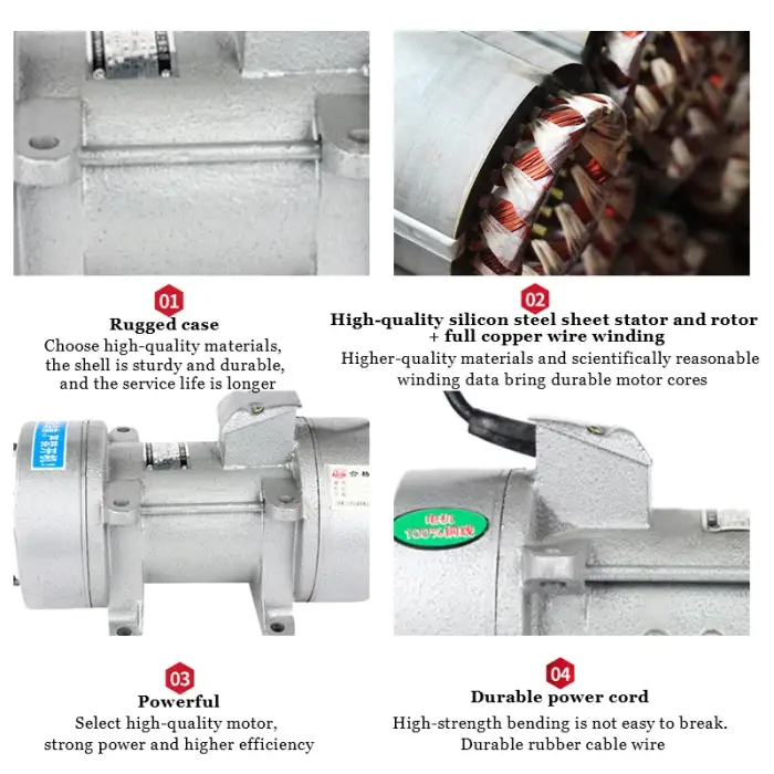 Factory direct supply 110V 240V 3KW 3000rpm ZW-5 small flat plate concrete vibrator portable external electric concrete vibrator