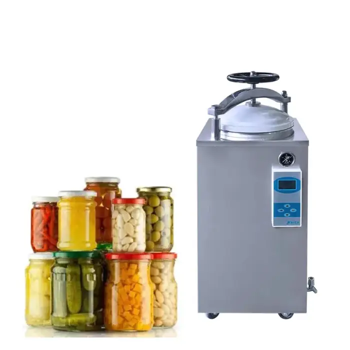 Canned Food Retort Machine Pressure Steam Sterilizer Autoclave Retort For Canning Food 35L 50L 75L 100L 120L 150L