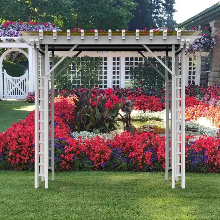 Fentech decorative outdoor PVC garden Arbor