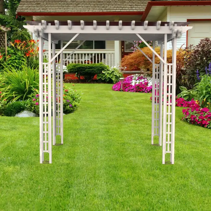 Fentech decorative outdoor PVC garden Arbor