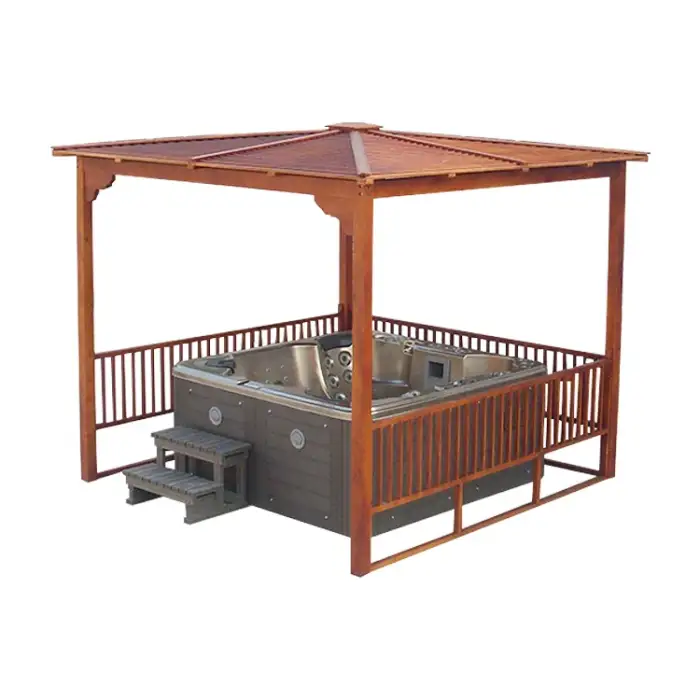 luxury garden wooden gazebo