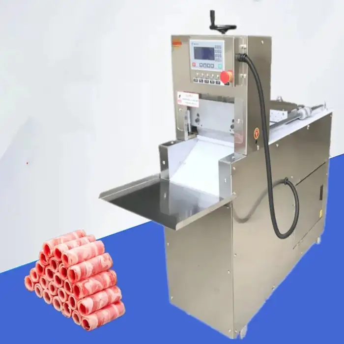 Better Automatic mutton 2 rolls Big model sheep meat slicing machine