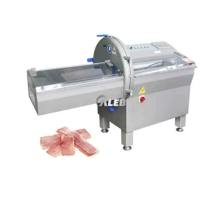 precision sickle blade and intelligent frozen beef meat slicer machine