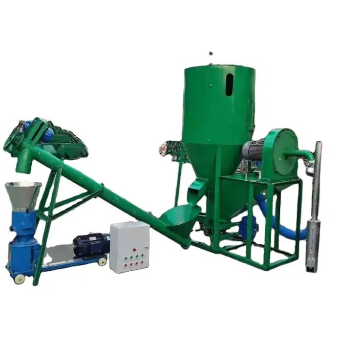 Concentrate mill + pellet machine all kinds of animal feed production line